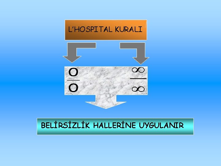L’HOSPITAL KURALI BELİRSİZLİK HALLERİNE UYGULANIR 