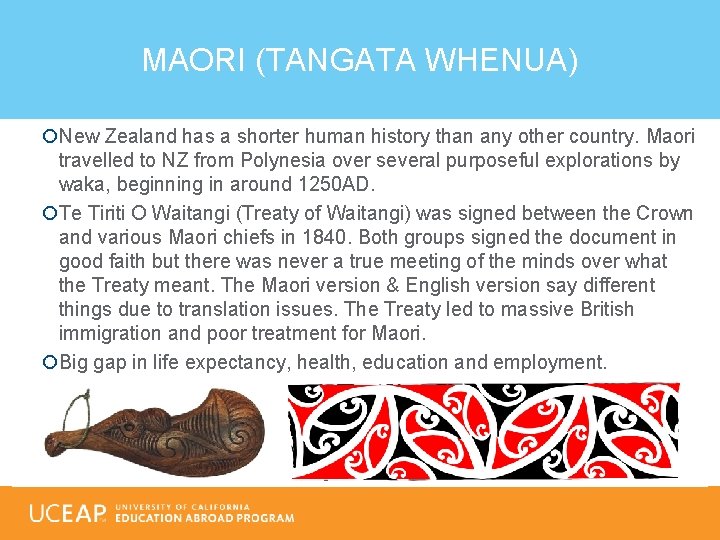 MAORI (TANGATA WHENUA) New Zealand has a shorter human history than any other country.