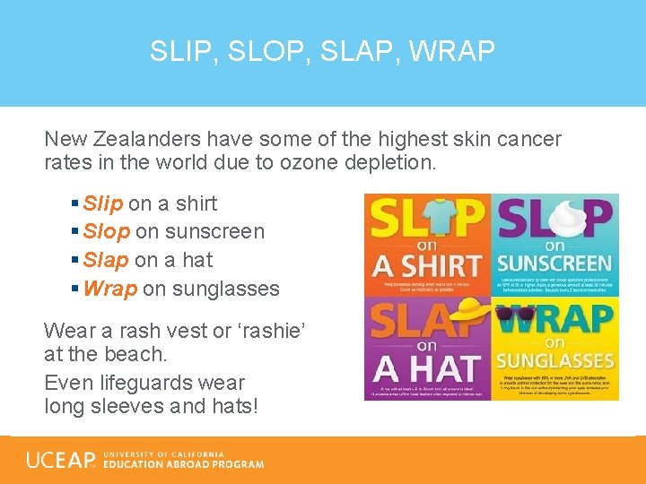 SLIP, SLOP, SLAP, WRAP New Zealanders have some of the highest skin cancer rates