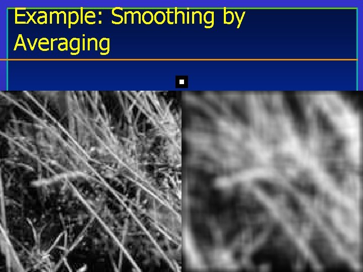 Example: Smoothing by Averaging CS 8690 Computer Vision University of Missouri at Columbia 