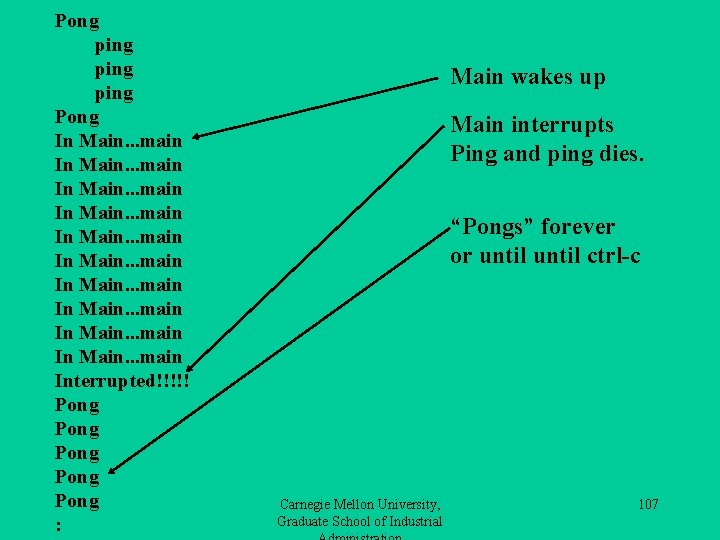 Pong ping Pong In Main. . . main In Main. . . main Interrupted!!!!!