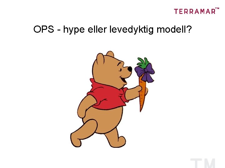 OPS - hype eller levedyktig modell? 