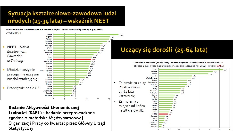 Badanie Aktywności Ekonomicznej Ludności (BAEL) – badanie przeprowadzane zgodnie z metodyką Międzynarodowej Organizacji Pracy