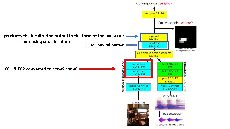 produces the localization output in the form of the avc score for each spatial