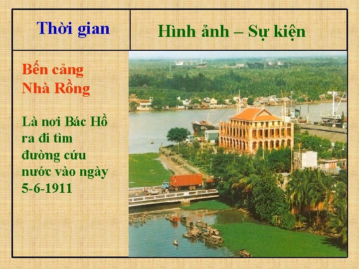 Thời gian Bến cảng Nhà Rồng Là nơi Bác Hồ ra đi tìm đường