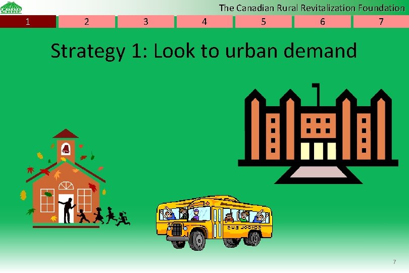 The Canadian Rural Revitalization Foundation 7 Strategies for