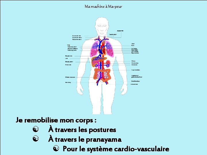 Ma machine à Ma-peur Je remobilise mon corps : [ À travers les postures