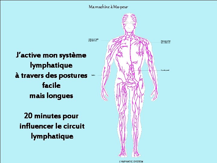 Ma machine à Ma-peur J’active mon système lymphatique à travers des postures facile mais