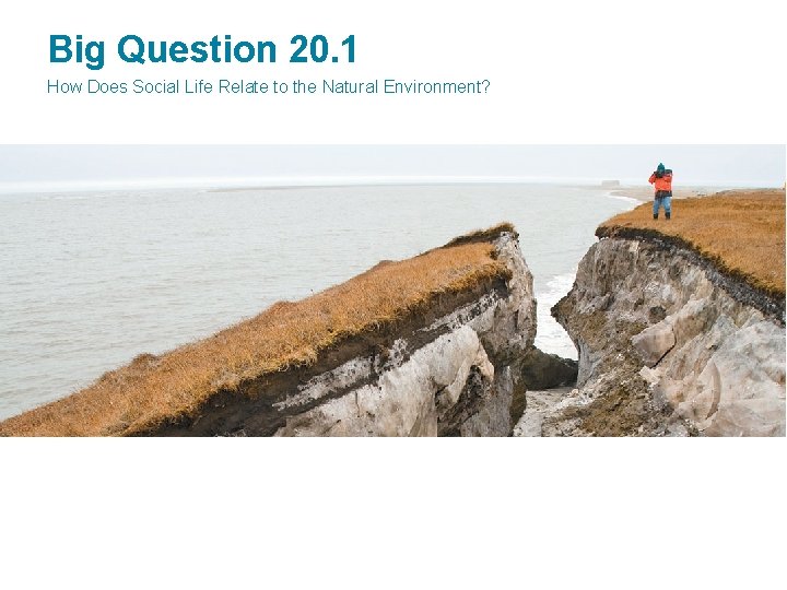 Big Question 20. 1 How Does Social Life Relate to the Natural Environment? 