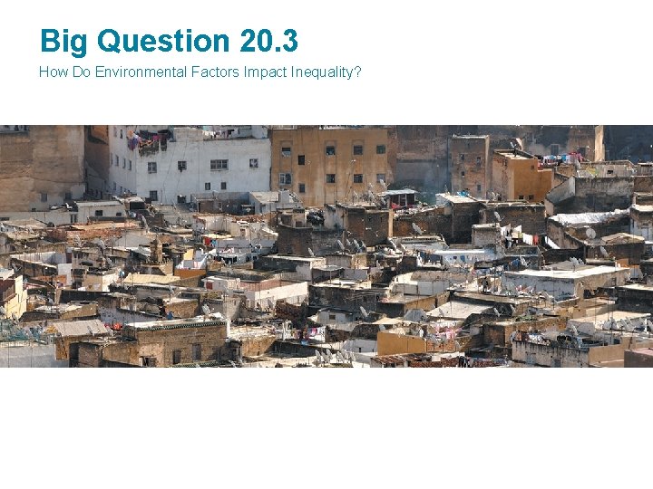 Big Question 20. 3 How Do Environmental Factors Impact Inequality? 