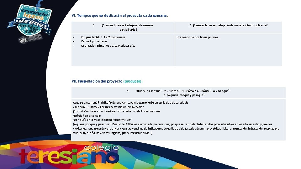 1. - ¿Cuántas horas se trabajarán de manera disciplinaria ? Ed. para la Salud.