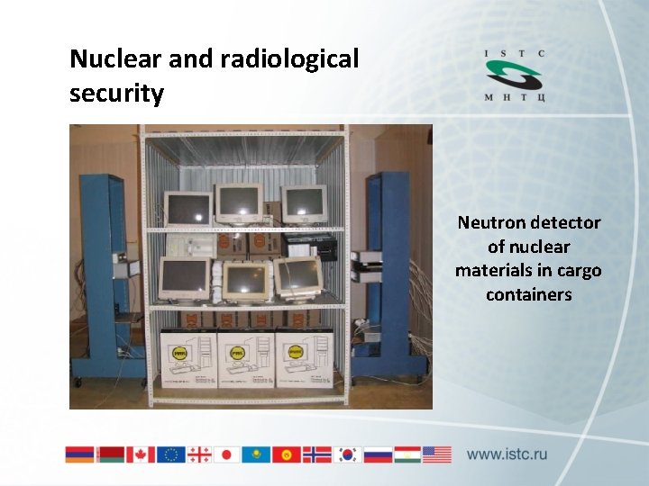 Nuclear and radiological security Neutron detector of nuclear materials in cargo containers 