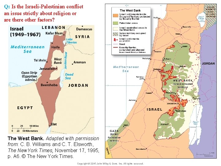 Q: Is the Israeli-Palestinian conflict an issue strictly about religion or are there other