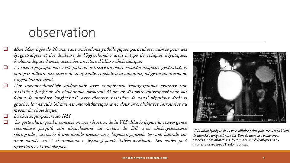 observation q q q Mme M. m, âgée de 20 ans, sans antécédents pathologiques observation q q q Mme M. m, âgée de 20 ans, sans antécédents pathologiques