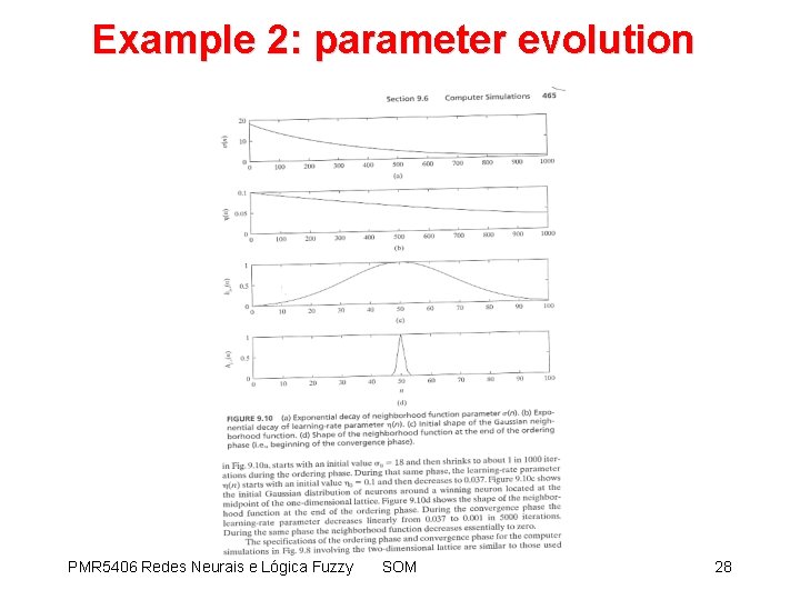 Example 2: parameter evolution PMR 5406 Redes Neurais e Lógica Fuzzy SOM 28 