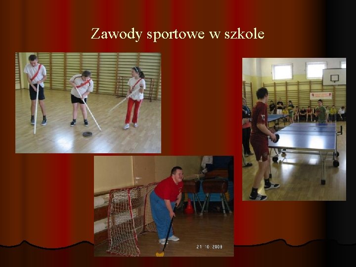 Zawody sportowe w szkole 