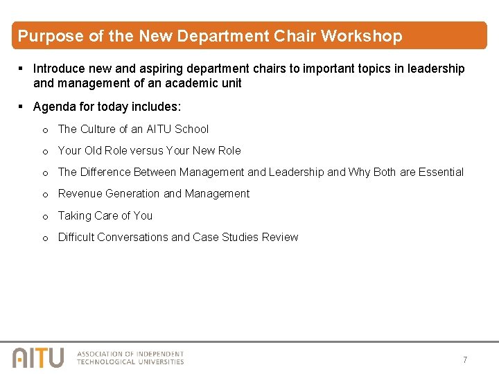 Introductions and Overview of AITU Christophe Pierre