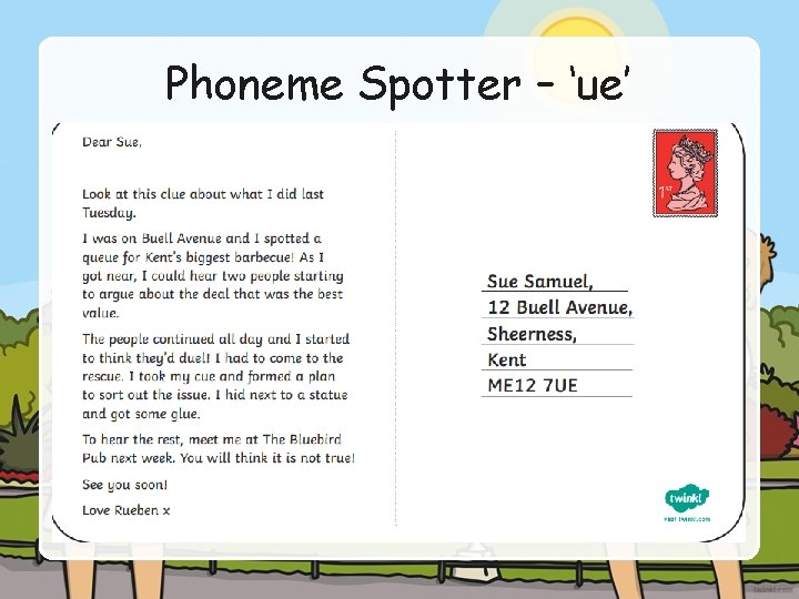 Phoneme Spotter – ‘ue’ Phoneme Spotter – ‘ue’