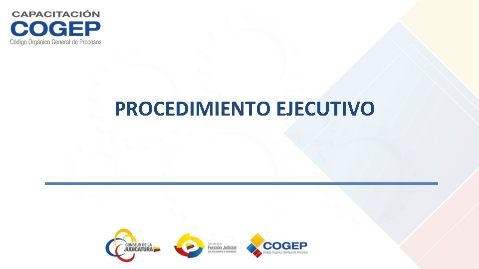 PROCEDIMIENTO EJECUTIVO 