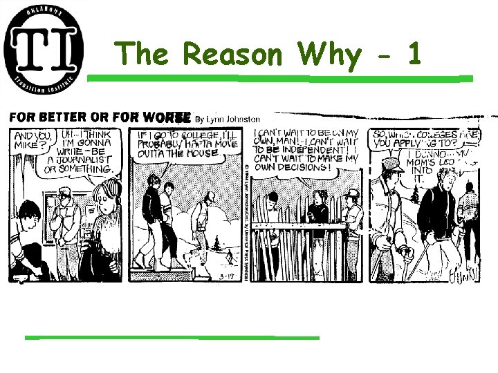 The Reason Why - 1 