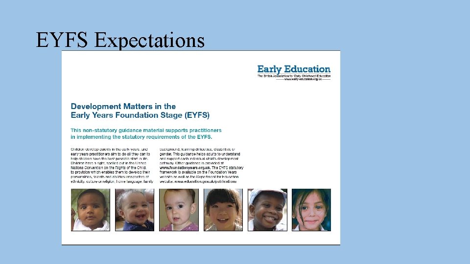 EYFS Expectations 