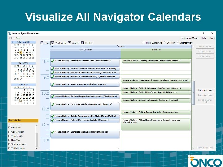 Visualize All Navigator Calendars 