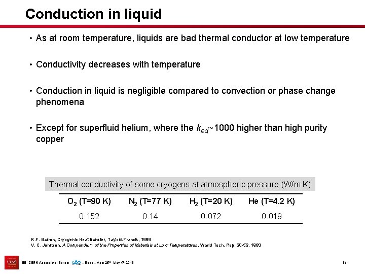 Conduction in liquid • As at room temperature, liquids are bad thermal conductor at