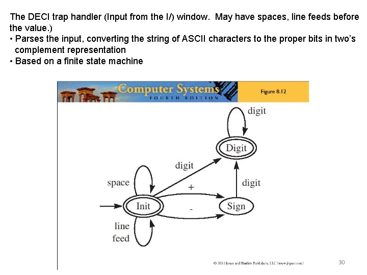 The DECI trap handler (Input from the I/) window. May have spaces, line feeds