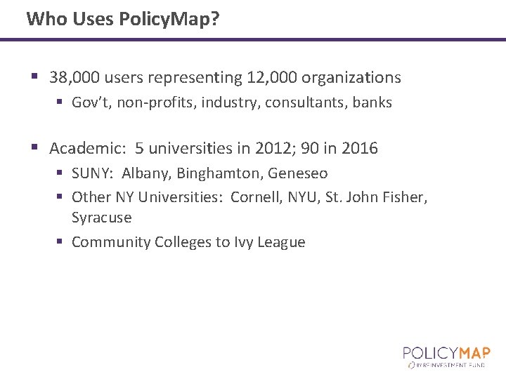 Using Policy Map to Bridge the GIS Divide