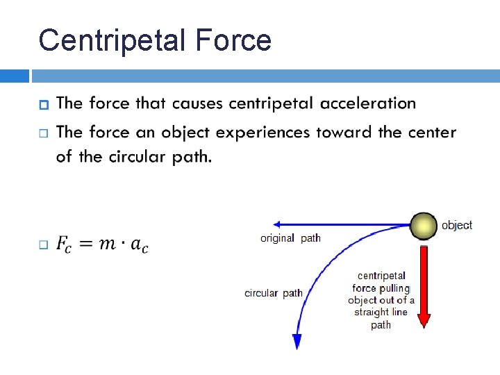 Centripetal Force 