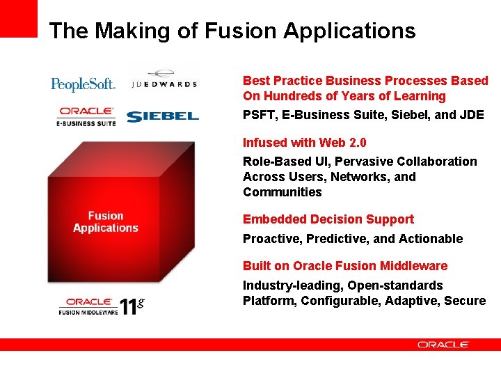 The Making of Fusion Applications Best Practice Business Processes Based On Hundreds of Years