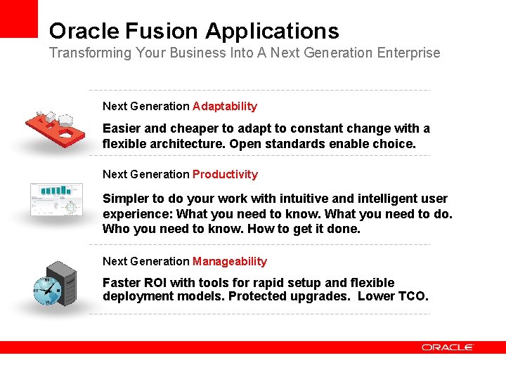 Oracle Fusion Applications Transforming Your Business Into A Next Generation Enterprise Next Generation Adaptability