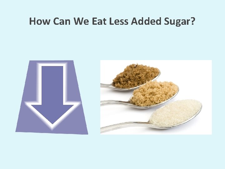 How Can We Eat Less Added Sugar? 