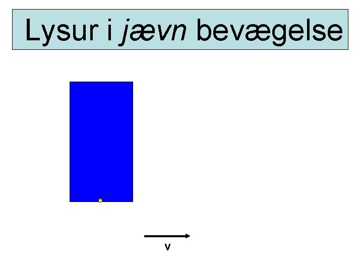 Lysur i jævn bevægelse v 