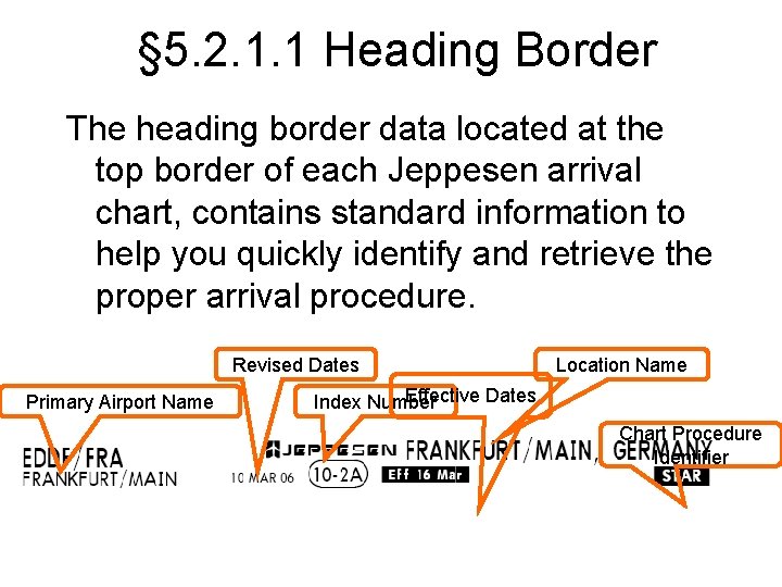 § 5. 2. 1. 1 Heading Border The heading border data located at the