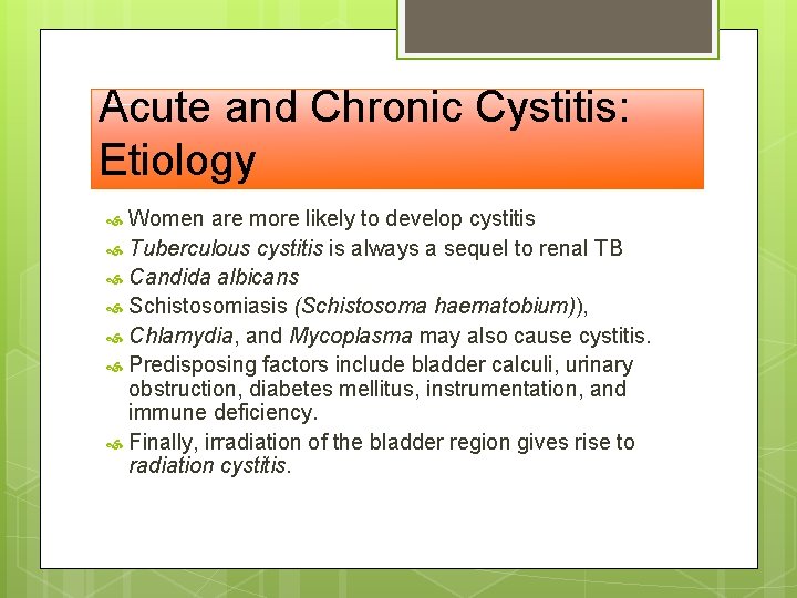Cystitis diabetes mellitus