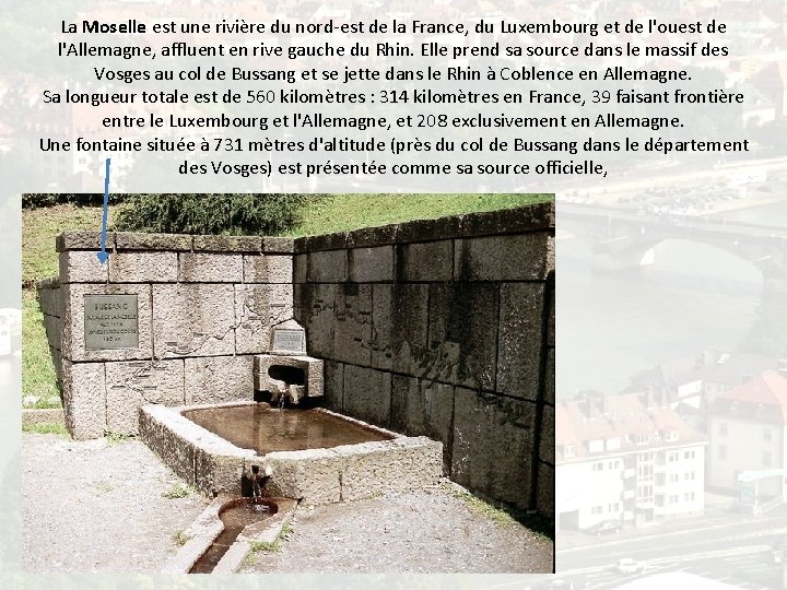 Le Rhin et ses principaux affluents Le Rhin
