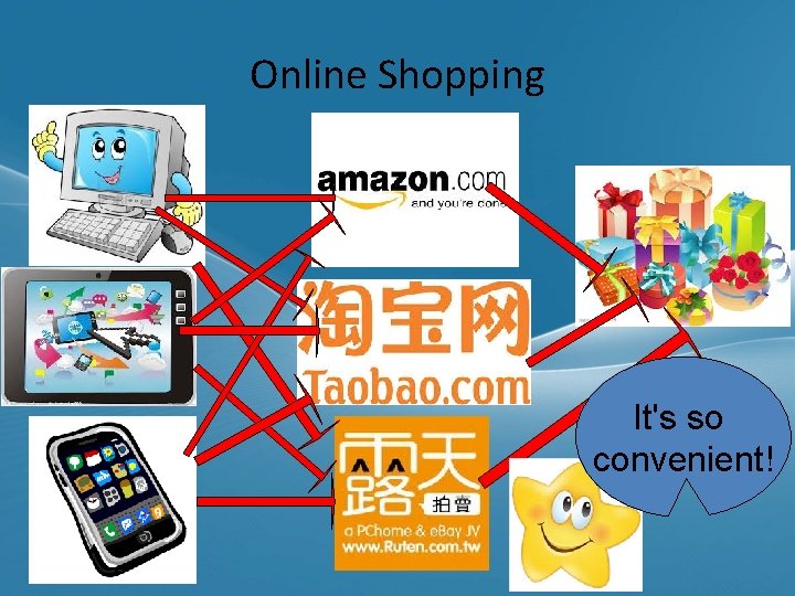Online Shopping It's so convenient! 