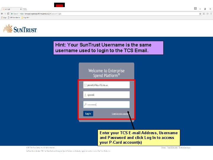 Hint: Your Sun. Trust Username is the same username used to login to the