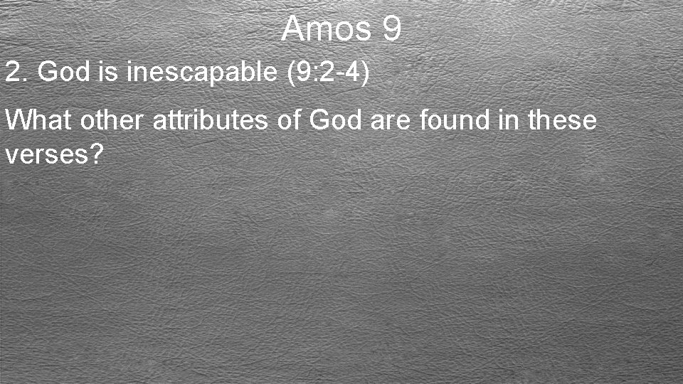 Amos 9 Amos 9 Theme Of Amos 9