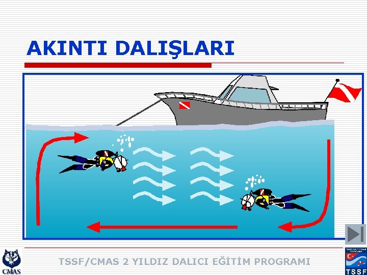 AKINTI DALIŞLARI TSSF/CMAS 2 YILDIZ DALICI EĞİTİM PROGRAMI 