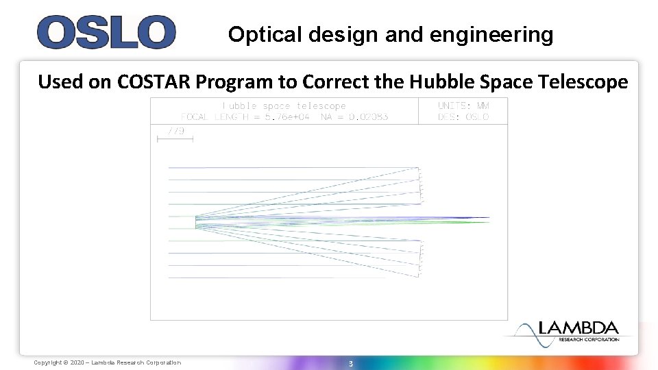 Optical design and engineering Used on COSTAR Program to Correct the Hubble Space Telescope Optical design and engineering Used on COSTAR Program to Correct the Hubble Space Telescope