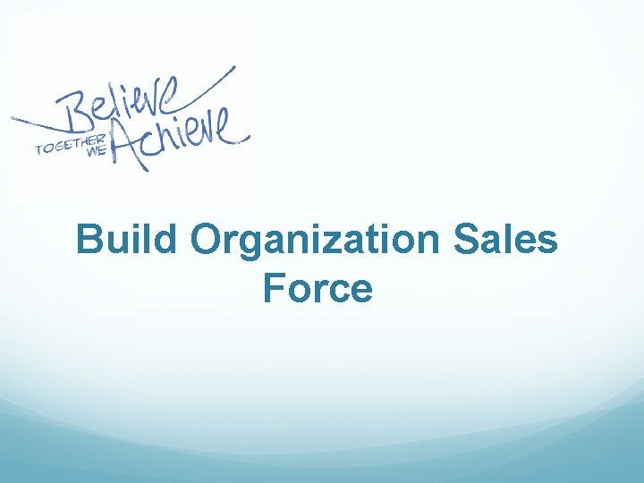 Build Organization Sales Force 