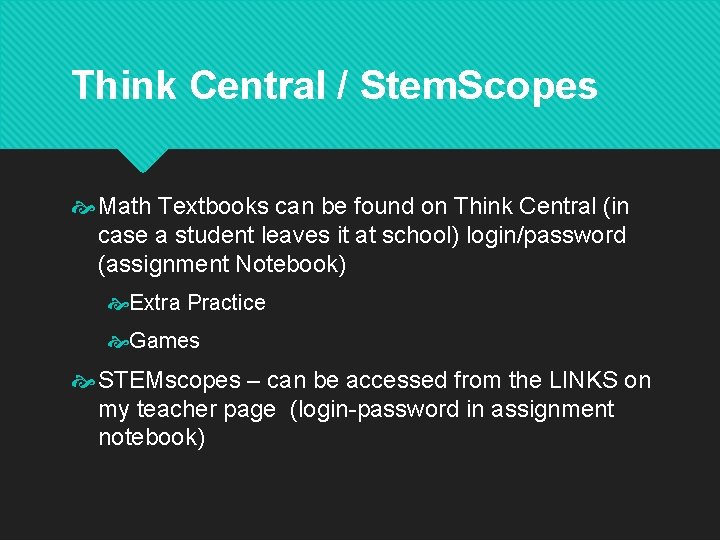 Think Central / Stem. Scopes Math Textbooks can be found on Think Central (in