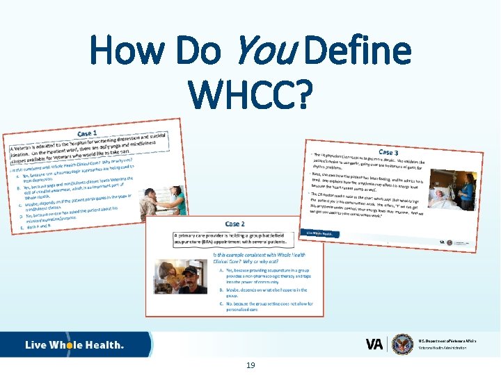 How Do You Define WHCC? 19 