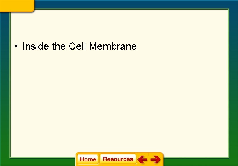 • Inside the Cell Membrane 
