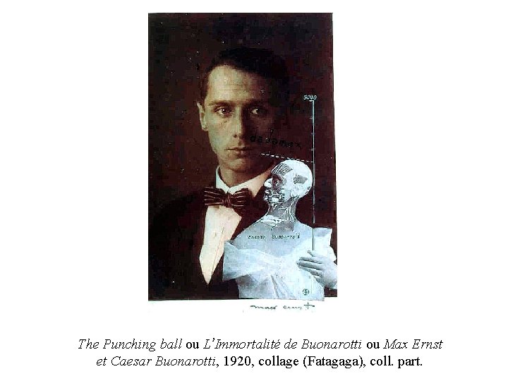 The Punching ball ou L’Immortalité de Buonarotti ou Max Ernst et Caesar Buonarotti, 1920, The Punching ball ou L’Immortalité de Buonarotti ou Max Ernst et Caesar Buonarotti, 1920,