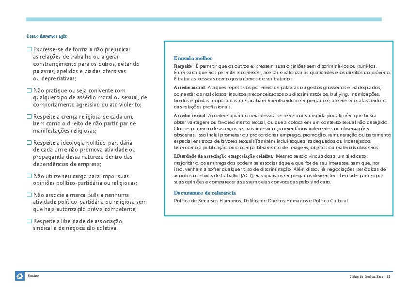 Como devemos agir � Expresse-se de forma a não prejudicar as relações de trabalho