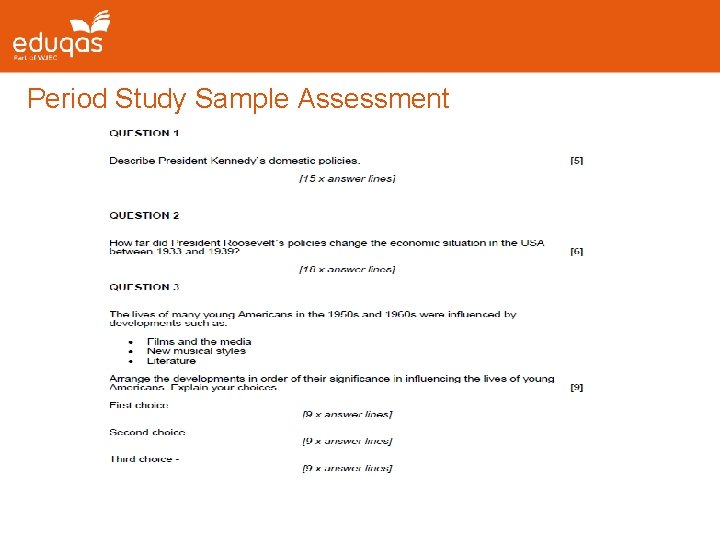 Period Study Sample Assessment Period Study Sample Assessment