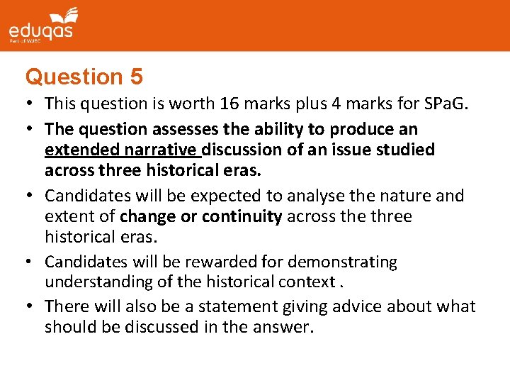 Question 5 • This question is worth 16 marks plus 4 marks for SPa. Question 5 • This question is worth 16 marks plus 4 marks for SPa.